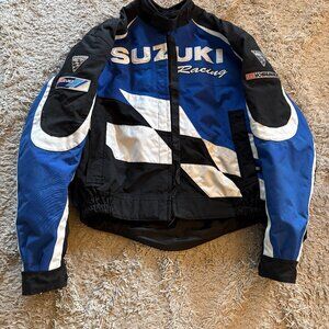 Suzuki Intersport Motorcycle Racing Jacket Lined Men's XL NWOT